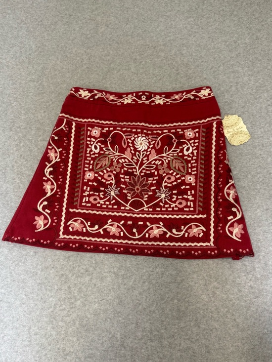 Altar'd State Dresses & Skirts - NWT Alter’d StateWomen Embroidered Boho Western Folk Festival Red Skirt Large
